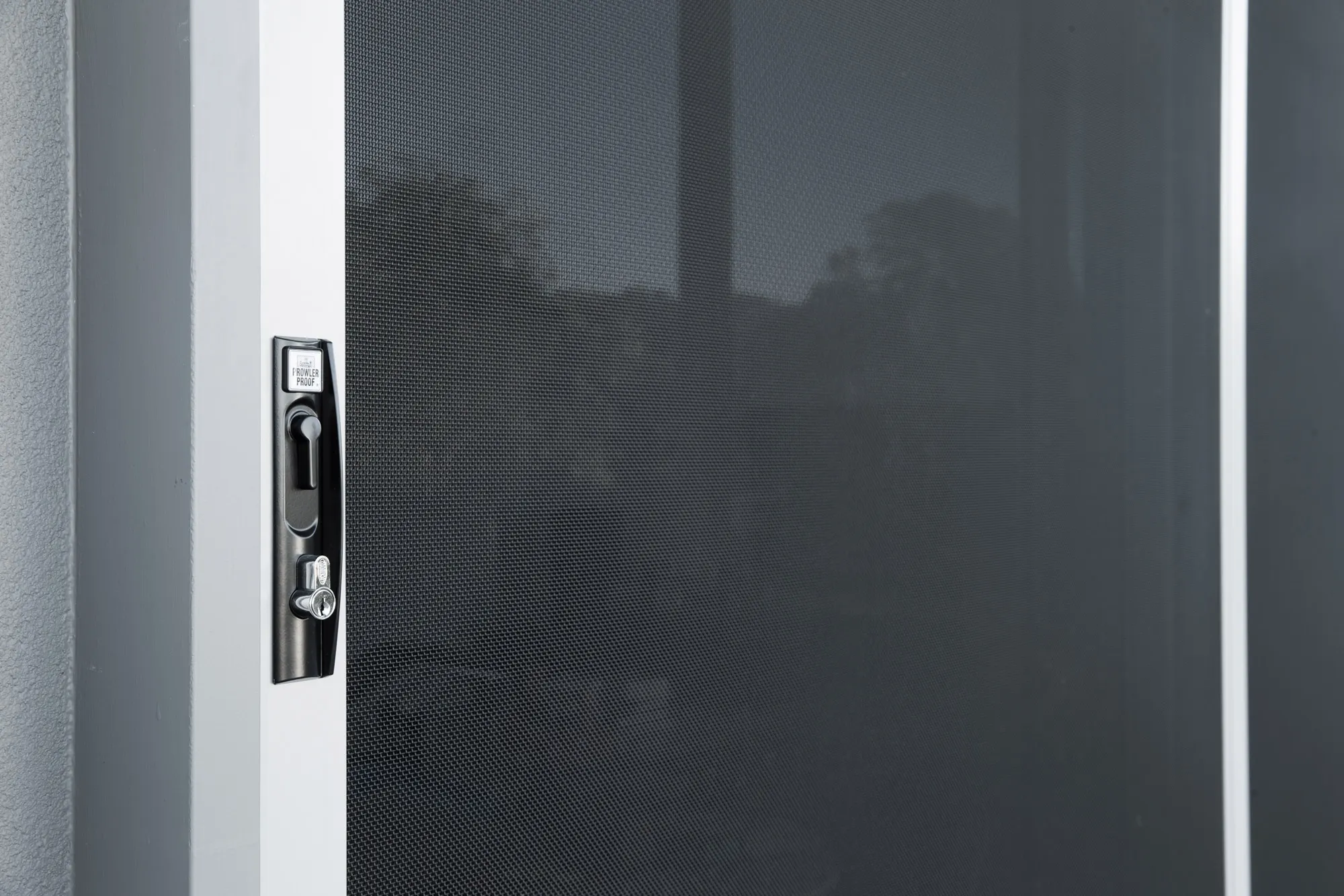 Close up of ForceField security screen door