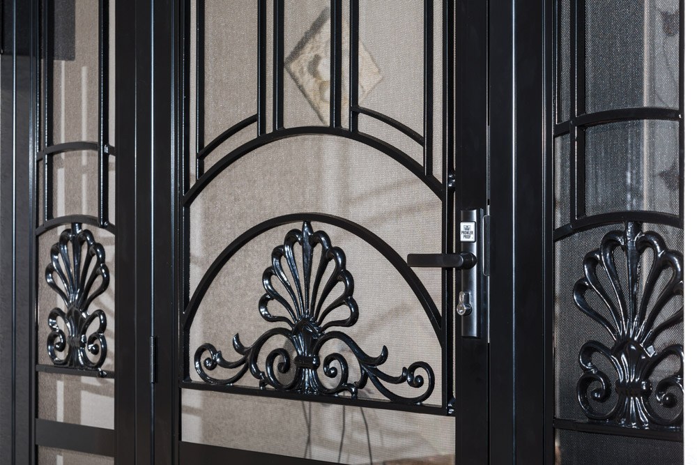 Close up of Heritage security door