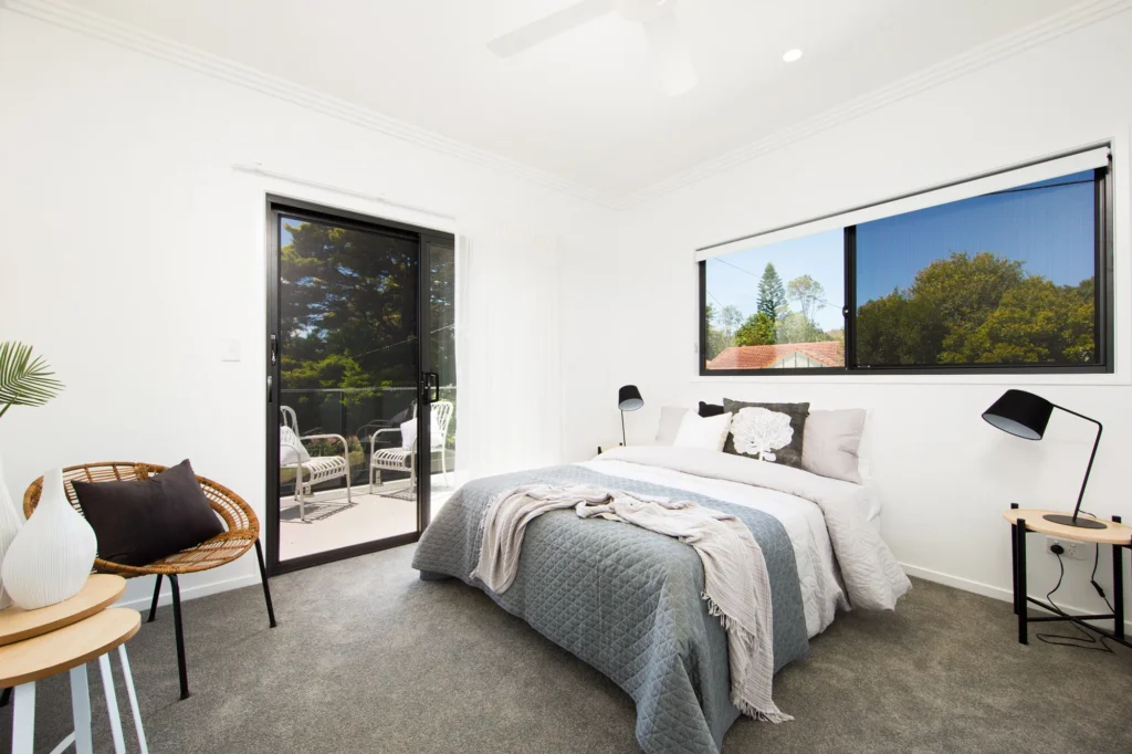 Protec sliding door and window on bedroom